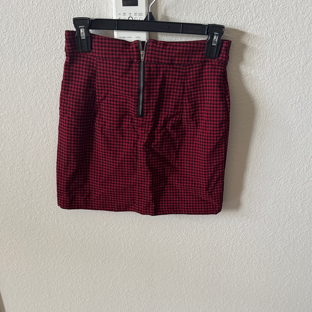 Garage Red and Black Mini Skirt